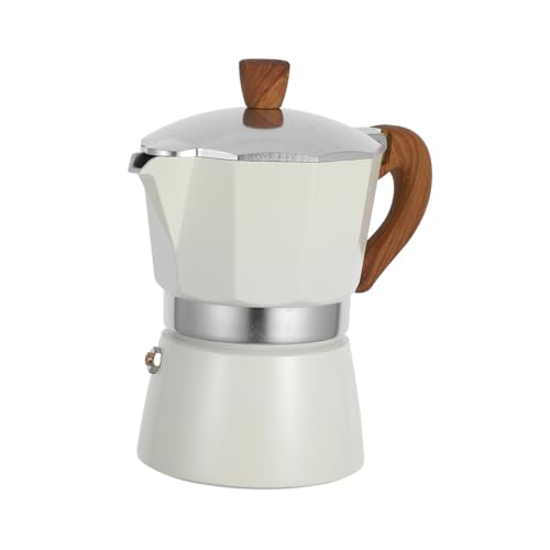 LOLIPPYY Mokkakanne Handbrau Kaffeekanne aus Weißem mit Verbrennungsgriff für Personen Italienischer Espressokocher für Herdplatten Praktische Kleine Kaffeemaschine für Zuhause LOLIPPYY Mokkakanne Handbrau Kaffeekanne aus Weißem mit Verbrennungsgriff für Personen Italienischer Espressokocher für Herdplatten Praktische Kleine Kaffeemaschine für Zuhause von LOLIPPYY