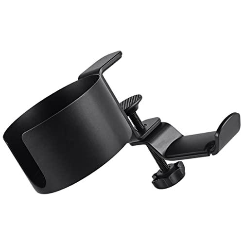 LOLIPPYY Multifunktionaler Aluminium Kopfhörerhalter und Getränkehalter für Schreibtisch Drehbar Klippbar Stabiler Headset Ständer mit Offenem Becherhalter für Tassen Schwarz LOLIPPYY Multifunktionaler Aluminium Kopfhörerhalter und Getränkehalter für Schreibtisch Drehbar Klippbar Stabiler Headset Ständer mit Offenem Becherhalter für Tassen Schwarz von LOLIPPYY