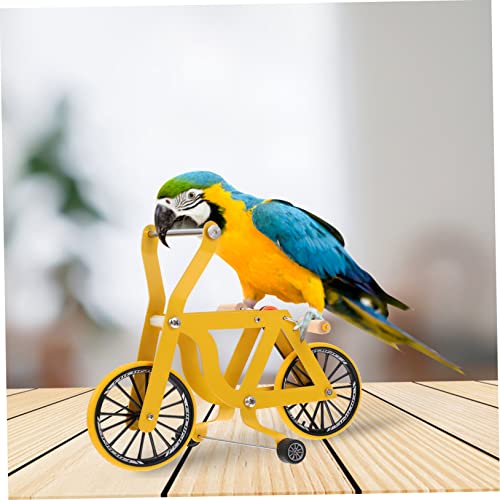 LOLIPPYY Papagei Trainingsfahrrad aus Großes Vogel Intelligenzförderndes Trainingsgerät für Wellensittiche Nymphensittiche und Papageien zur Geistigen und Körperlichen Entwicklung von LOLIPPYY