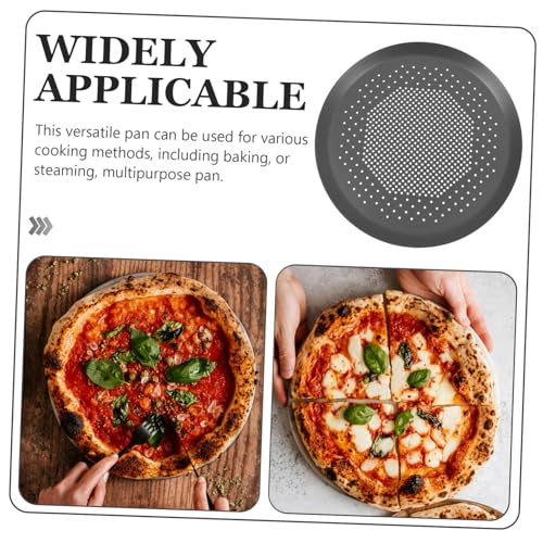 LOLIPPYY Perforierte Extra Dicke Pizzaform aus Aluminiumlegierung Hitzebeständig und Langlebig als Backzubehör für Pizzaofen und Vielseitiges Backen zu Hause von LOLIPPYY