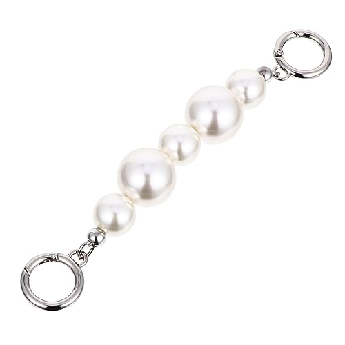LOLIPPYY Perlen Taschengurt Imitation Pearl Chain Handtaschenriemen Abs Legierung Leicht Robust Mode Accessoire Für Handtaschen Ersatz Umhängekette DIY Dekoration von LOLIPPYY