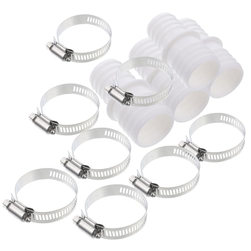 LOLIPPYY Pool Schlauchadapter mit Adaptern und Edelstahl Schlauchschellen Universeller Poolschlauch Verbinder für Staubsauger Einfache Installation Langlebig und Vielseitig Einsetzbar von LOLIPPYY