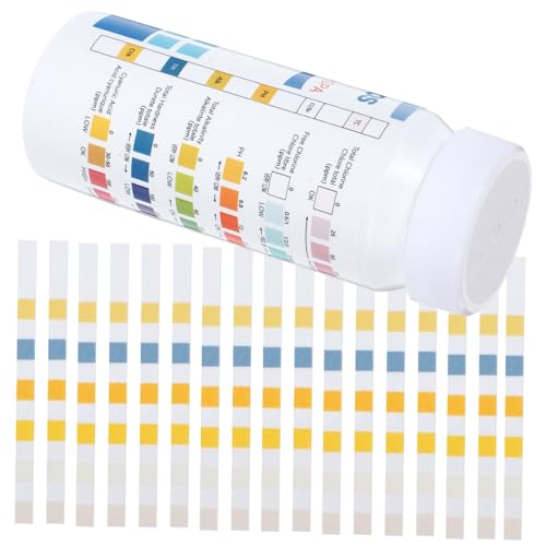 LOLIPPYY Pool Teststreifen für Ph Härte Alkalinität Cyanursäure mit Präziser Wasserqualität Messung Geeignet für Pool Spa Tragbar und Einfach Anzuwenden von LOLIPPYY