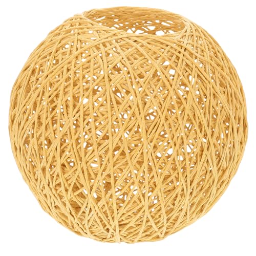 LOLIPPYY Rattan Lampenschirm Kugel Naturfarben Geflochtene Deckenleuchte Hängelampe Wohnraum Dekorationsbeleuchtung Diffuses Licht Wohnzimmer Schlafzimmer LOLIPPYY Rattan Lampenschirm Kugel Naturfarben Geflochtene Deckenleuchte Hängelampe Wohnraum Dekorationsbeleuchtung Diffuses Licht Wohnzimmer Schlafzimmer von LOLIPPYY