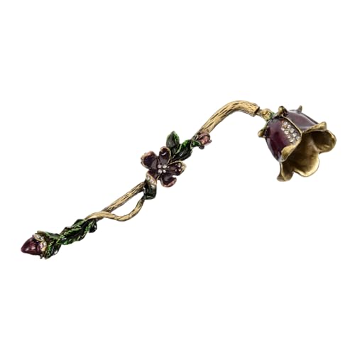 LOLIPPYY Retro Kerzenlöscher Langem Griff Blumen Design Sicherer Flammenlöscher für Duftkerzen als für Kerzenliebhaber und Festliche Anlässe von LOLIPPYY