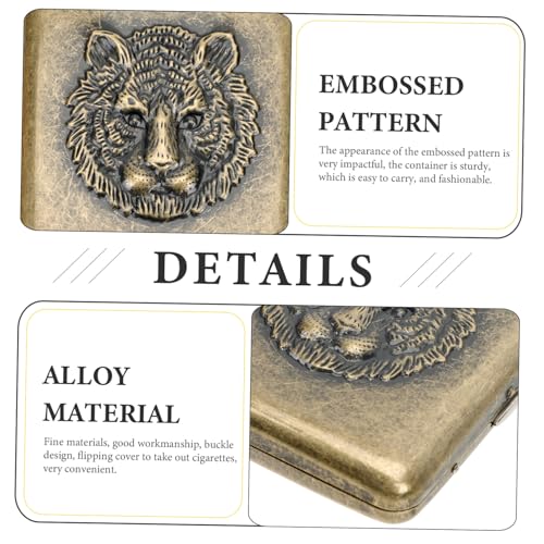 LOLIPPYY Retro Metall Zigarettenetui mit Flipping Deckel Robuste Zigaretten Aufbewahrungsbox Tragbar und Stilvoll Geeignet für Outdoor und Alltag mit Praktischem Klickverschluss LOLIPPYY Retro Metall Zigarettenetui mit Flipping Deckel Robuste Zigaretten Aufbewahrungsbox Tragbar und Stilvoll Geeignet für Outdoor und Alltag mit Praktischem Klickverschluss von LOLIPPYY