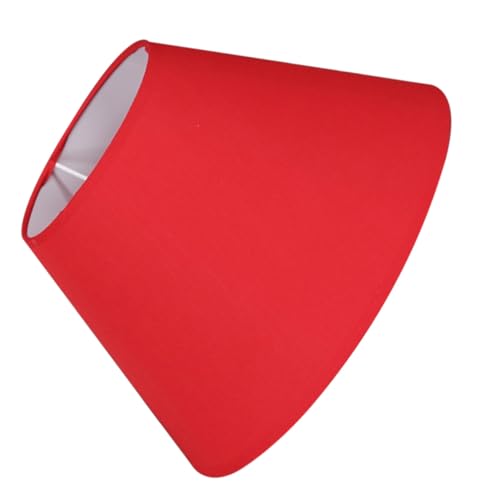 LOLIPPYY Retro Stoff Lampenschirm Fassung Kleiner Lampenschirm für Tisch und Wandleuchte Einfacher Stil Vintage Look Rot Einzeln Verpackt Langlebig und Elegant für Gemütliche von LOLIPPYY