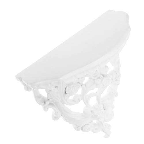 LOLIPPYY Retro Wandregal aus Resin mit Filigraner Hohlschnitzerei Schwebendes Dekorations und Aufbewahrungsregal für Wohnzimmer Küche Bad Robust und Formbeständig Weiß Klein LOLIPPYY Retro Wandregal aus Resin mit Filigraner Hohlschnitzerei Schwebendes Dekorations und Aufbewahrungsregal für Wohnzimmer Küche Bad Robust und Formbeständig Weiß Klein von LOLIPPYY