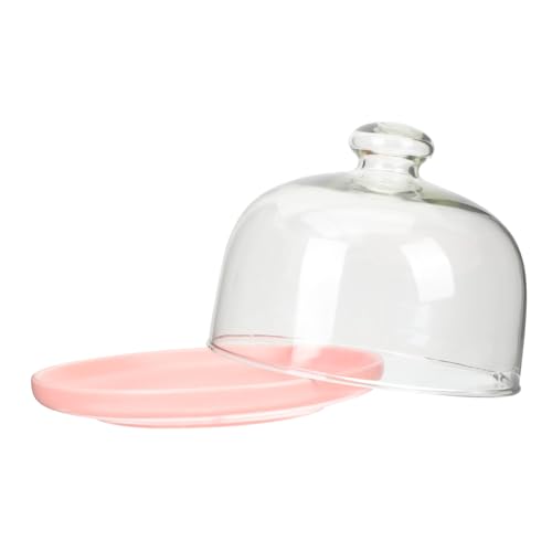 LOLIPPYY Runde Keramik Kuchenplatte mit Glasdeckel Transparente Obst und Dessertplatte Wiederverwendbares Serviertablett mit Abdeckung Stilvolles Design für Küche und Party LOLIPPYY Runde Keramik Kuchenplatte mit Glasdeckel Transparente Obst und Dessertplatte Wiederverwendbares Serviertablett mit Abdeckung Stilvolles Design für Küche und Party von LOLIPPYY