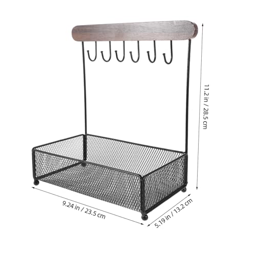 LOLIPPYY Schmuck-Organizer-ständer Für Schreibtisch Schreibtischregal Zum Aufbewahren Von Schlüsseln Und Accessoires Schwarzes Tisch-ausstellungsregal Für Heimdekoration LOLIPPYY Schmuck-Organizer-ständer Für Schreibtisch Schreibtischregal Zum Aufbewahren Von Schlüsseln Und Accessoires Schwarzes Tisch-ausstellungsregal Für Heimdekoration von LOLIPPYY