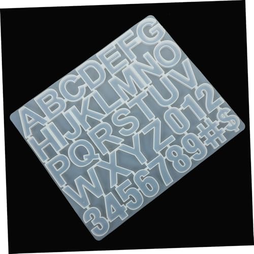 LOLIPPYY Silikonform Buchstaben und Zahlen DIY Schmuckanhänger Gießform aus Flexiblem Langlebigem Silikon für Epoxidharz Basteln Wiederverwendbar Leicht zu Reinigen für Kreative von LOLIPPYY