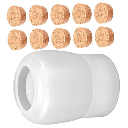 LOLIPPYY Silikonform für DIY Aufbewahrungsflasche Flexible Resin Gießform mit Stopfen Langlebig Reißfest Leicht zu Entformen Geruchsneutral für Harz Basteln Kreative Schmuckherstellung von LOLIPPYY