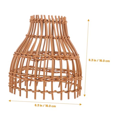 LOLIPPYY Simulation Rattan Lampenschirm für Pendelleuchte Leichter Kompakter Deckenlampenschirm Installieren Dekorative Abdeckung für Wohnzimmer Esszimmer Büro Rustikal und Modern LOLIPPYY Simulation Rattan Lampenschirm für Pendelleuchte Leichter Kompakter Deckenlampenschirm Installieren Dekorative Abdeckung für Wohnzimmer Esszimmer Büro Rustikal und Modern von LOLIPPYY