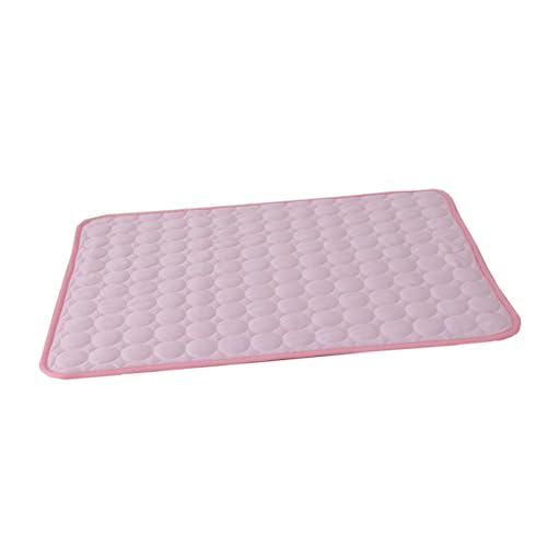 LOLIPPYY Sommermatte Hundekühlungspad Bett Unterlage drinnen Abdeckung Kühlmatten für Hunde Haustier kühle Matte Haustierkühlmatte für Hunde Wasserkühlmatte für Haustiere Cool Pet Pad Rosa von LOLIPPYY