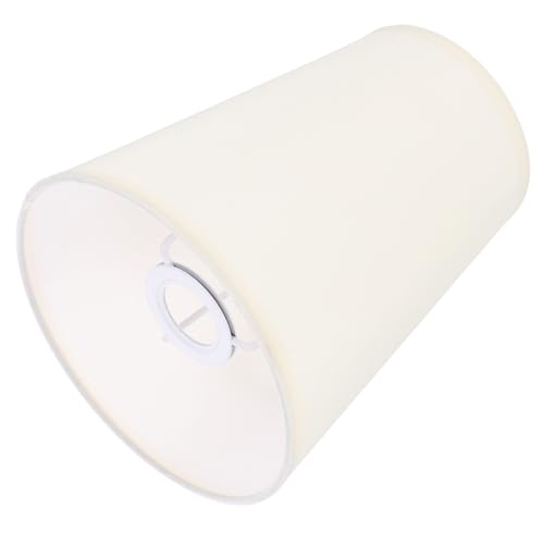 LOLIPPYY Stabile Lampenschirm hülle Zylinderform Stoff Lampenschirm Ersatz für Schreibtischlampe mit Clip design Einfache Montage Wohnliche Dekoration für Schlafzimmer und Wohnzimmer von LOLIPPYY