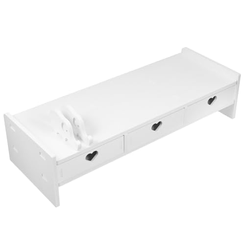 LOLIPPYY Tastaturlagerständer Halter Steigleitung Laptop Klaviatur Erhöher Computermonitorständer mit Schubladen Desktop-Monitorständer Ständer für Tischmonitore Computer-Organizer PVC Weiß LOLIPPYY Tastaturlagerständer Halter Steigleitung Laptop Klaviatur Erhöher Computermonitorständer mit Schubladen Desktop-Monitorständer Ständer für Tischmonitore Computer-Organizer PVC Weiß von LOLIPPYY
