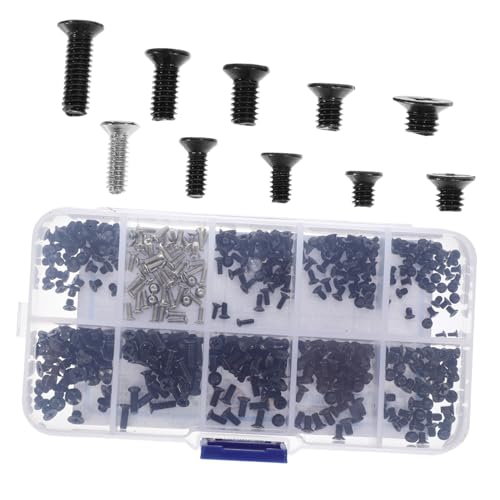 LOLIPPYY Teiliges Laptop Reparatur Schrauben Flachkopf Senkkopf Computer Schrauben Sortiment für PC Gehäuse mit Kompakter Aufbewahrungsbox Langlebig und Präzise LOLIPPYY Teiliges Laptop Reparatur Schrauben Flachkopf Senkkopf Computer Schrauben Sortiment für PC Gehäuse mit Kompakter Aufbewahrungsbox Langlebig und Präzise von LOLIPPYY
