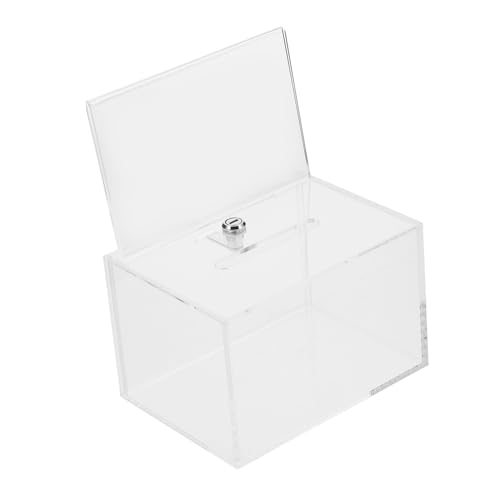 LOLIPPYY Transparente Acryl Spendenbox mit Schloss Multifunktionale Vorschlags und Wahlurne für Büro Fundraising Klassenräume Stabile und Abschließbare Sammelbox LOLIPPYY Transparente Acryl Spendenbox mit Schloss Multifunktionale Vorschlags und Wahlurne für Büro Fundraising Klassenräume Stabile und Abschließbare Sammelbox von LOLIPPYY