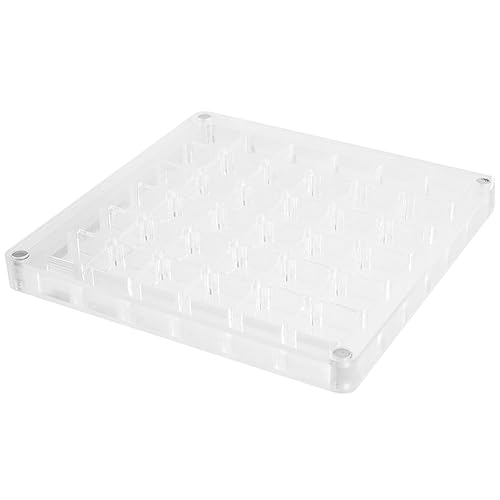 LOLIPPYY Transparente Acrylbox Aufbewahrungsbox Mit Gittern Organizer Für Perlen Und Schmuck Fächer Für Kleine Teile Leicht Und Staubgeschützt von LOLIPPYY
