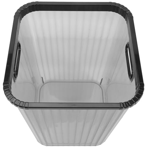 LOLIPPYY Transparenter Pet Abfalleimer Schwarz Küchen Mülleimer Kunststoff Müllbehälter für Büro Schlafzimmer Wohnzimmer Hygienischer Robuster Haushaltstonne LOLIPPYY Transparenter Pet Abfalleimer Schwarz Küchen Mülleimer Kunststoff Müllbehälter für Büro Schlafzimmer Wohnzimmer Hygienischer Robuster Haushaltstonne von LOLIPPYY