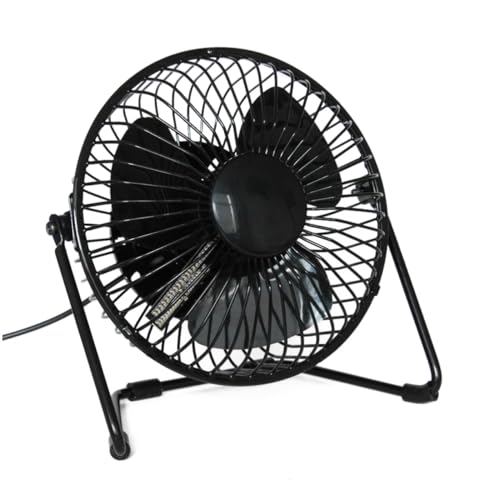LOLIPPYY Uhrenlüfter Tragbarer Lüfter Usb Digitale Uhr Led Lüfter Tragbar Kleine Ventilatoren Kühlen Schwarz von LOLIPPYY