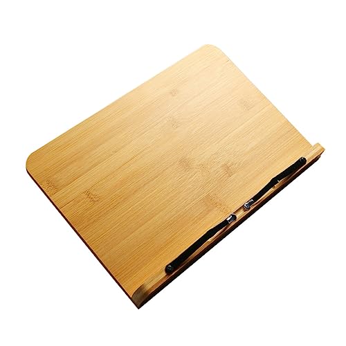 LOLIPPYY Verstellbarer Holz Leseständer Kompakter Desktop Buchhalter und Zeichentafel Ergonomisch für Angenehmes Lesen und Nackenentlastung Stabiler Buchständer aus Hochwertigem Holz von LOLIPPYY