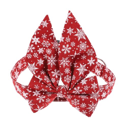 LOLIPPYY Verstellbares Weihnachts Katzenhalsband mit Großer Abnehmbarer Schleife Leichtes und Sicheres Haustierhalsband für Maximalen Festliches Design für Katzen und Hunde zur LOLIPPYY Verstellbares Weihnachts Katzenhalsband mit Großer Abnehmbarer Schleife Leichtes und Sicheres Haustierhalsband für Maximalen Festliches Design für Katzen und Hunde zur von LOLIPPYY