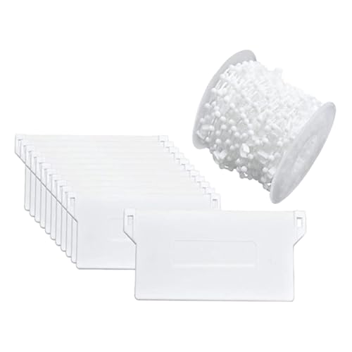 LOLIPPYY Vertikaljalousien Perlenkette mit Schweren Weißen Langlebig und Installieren Geeignet für Wohnzimmer Schlafzimmer Badezimmer zur Vorhangreparatur von LOLIPPYY