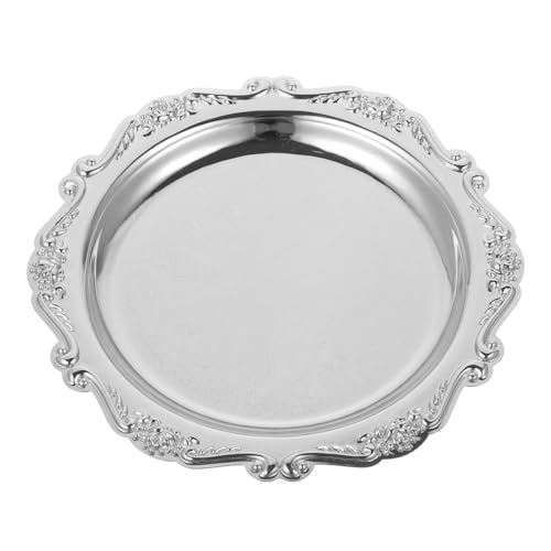 LOLIPPYY Vintage Eisengeschirr Teller für Snacks und Desserts Vielseitiges Schmuck Aufbewahrungstablett Robustes Unzerbrechliches Deko Tablett und Dekotablett für Hochzeit und Alltag von LOLIPPYY