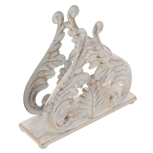 LOLIPPYY Vintage Metall Küchenpapierhalter Stehender Serviettenhalter Tisch Tissue Rack Kreativer Aufbewahrungsständer Aus Metall In Cremegold Für Rustikale Und Moderne Essbereiche von LOLIPPYY