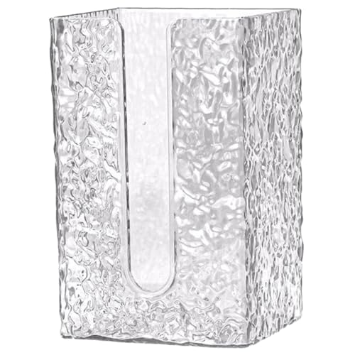 LOLIPPYY Wandmontierter Toilettenpapierspender Transparent Minimalistisches Design Robust und Bruchsicher Multifunktionale Taschentuchbox für Bad Küche und Hotel Moderne von LOLIPPYY