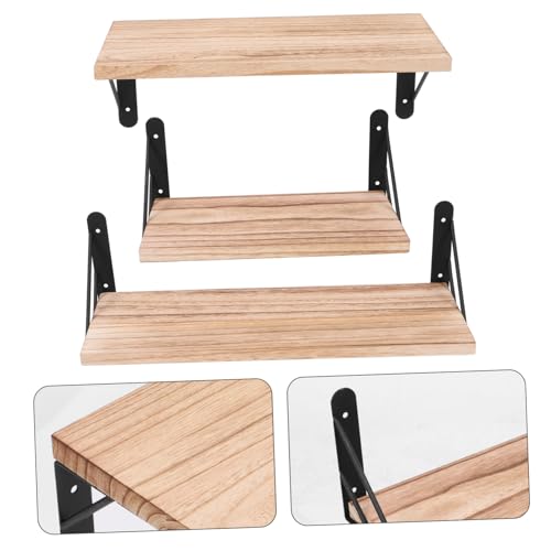 LOLIPPYY Wandregal Schwebend Holzregal Wandmontage Multifunktional Vintage Stil für Wohnzimmer Schlafzimmer Badezimmer Aufbewahrung Dekoration Robust und Vielseitig Einsetzbar LOLIPPYY Wandregal Schwebend Holzregal Wandmontage Multifunktional Vintage Stil für Wohnzimmer Schlafzimmer Badezimmer Aufbewahrung Dekoration Robust und Vielseitig Einsetzbar von LOLIPPYY