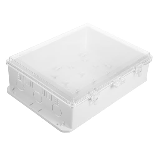 LOLIPPYY Wasserdichte Elektrische Abzweigdose mit Transparentem Deckel Wetterfeste Kunststoff-verteilerbox für Außeneinsatz Schutzgehäuse für Kabel Schwachstrom und Überwachungsprojekte LOLIPPYY Wasserdichte Elektrische Abzweigdose mit Transparentem Deckel Wetterfeste Kunststoff-verteilerbox für Außeneinsatz Schutzgehäuse für Kabel Schwachstrom und Überwachungsprojekte von LOLIPPYY