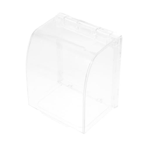 LOLIPPYY Wasserdichte Steckdosenabdeckung Transparent Kunststoff Schutzbox für Außenbereich Spritzwassergeschützt Einfache Montage Schutz vor Feuchtigkeit und Passend für Standard von LOLIPPYY