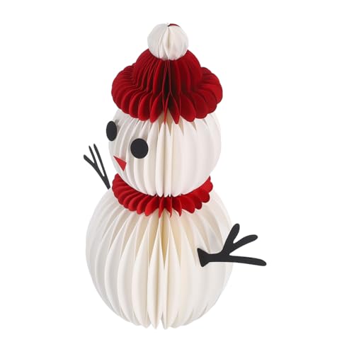 LOLIPPYY Weihnachtlicher Schneemann Honigwaben Dekofigur Kompakte Tischmitte Wiederverwendbar Platzsparend Festliche Winterparty Tischdekoration für Zuhause und Büro LOLIPPYY Weihnachtlicher Schneemann Honigwaben Dekofigur Kompakte Tischmitte Wiederverwendbar Platzsparend Festliche Winterparty Tischdekoration für Zuhause und Büro von LOLIPPYY