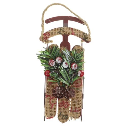 LOLIPPYY Weihnachtsschlitten Baumhänger Langlebig Robust für Weihnachtsbaum Kamin Tisch Deko Geeignet Festliche Winterdekoration von LOLIPPYY