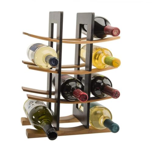 LOLIPPYY Weinregal Holzflaschenhalter Schmal Stehend für Haushalt Bar Restaurant Stapelbares Flaschenregal mit Elegantem Design Robustes Weinregal als Weinliebhaber LOLIPPYY Weinregal Holzflaschenhalter Schmal Stehend für Haushalt Bar Restaurant Stapelbares Flaschenregal mit Elegantem Design Robustes Weinregal als Weinliebhaber von LOLIPPYY