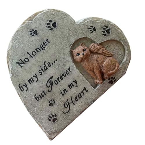 LOLIPPYY Wetterfester Katzengrabstein aus Resin Langlebiger Gedenkstein für Haustierkatzen Dekorative Gartenfigur Frostbeständig als Outdoor pet Memorial für Verstorbene Katzen LOLIPPYY Wetterfester Katzengrabstein aus Resin Langlebiger Gedenkstein für Haustierkatzen Dekorative Gartenfigur Frostbeständig als Outdoor pet Memorial für Verstorbene Katzen von LOLIPPYY