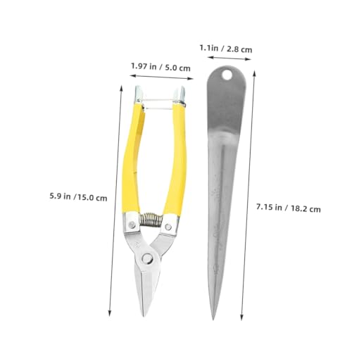 LOLIPPYY Wicker Reparaturset Teilig Korbflechtwerkzeug mit Langlebigem Verschleißfestem Material für Rattanmöbel Reparatur und Flechten Kleiner Schere und Hebel Geeignet für Outdoor und von LOLIPPYY