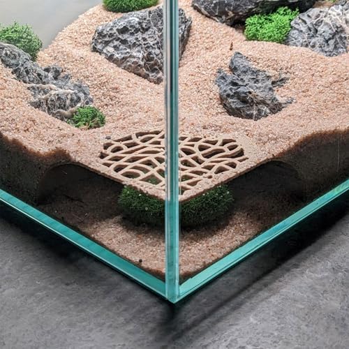 Aquarium Decor Cave, 3D Printed Mesh Shrimp Breeding Hideout for Tank Corners, Betta Fish and Nano Habitats (Khaki) von LOLLBIRD