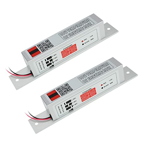 LOLPALONE 2 x Schloss ein elektrischer Riegel Ein Riegel NC-Modus Türschloss von LOLPALONE