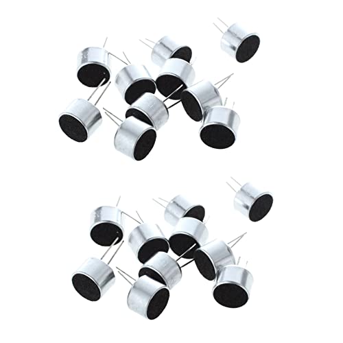 LOLPALONE 20Er 2 Pin Mini Capsule MIC Elektret-Kondensator-Mikrofon-Silber-Ton Schwarz LOLPALONE 20Er 2 Pin Mini Capsule MIC Elektret-Kondensator-Mikrofon-Silber-Ton Schwarz von LOLPALONE