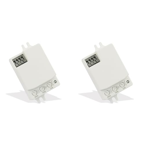 LOLPALONE 2X 5,8 GHz Mini-Mikrowellen-Radar-Bewegungssensorschalter AC85-265V Intelligenter Sensorschalter für Den Menschlichen Körper Bewegungslichtschalter von LOLPALONE