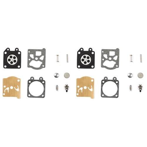 LOLPALONE 2X Vergaser Reparatur Kit 4500 Reparatur Kit Kettensäge Vergaser Membran Dichtungssatz Gartenwerkzeug für Vergaser von LOLPALONE