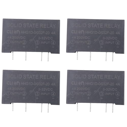 LOLPALONE 4 x Eingang 3-32 V DC Ausgang 4 A 200 V DC 4 Pin Status A Status PCB HHG1D-0 / 032F-20 von LOLPALONE