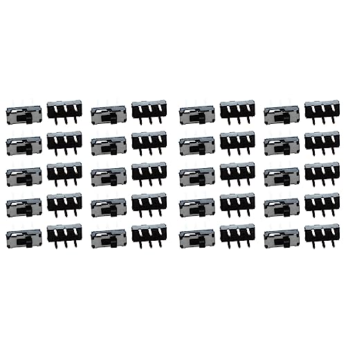 LOLPALONE 40 PC On/Off/on DPDT 2P2T 6 Pin Vertikaler DIP-Schiebeschalter 9 x 4 x 3.5mm von LOLPALONE
