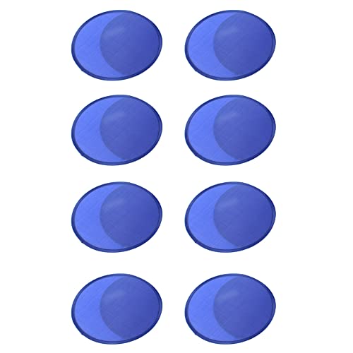 LOLPALONE 8X Faltbare Runde Fächer Blau von LOLPALONE