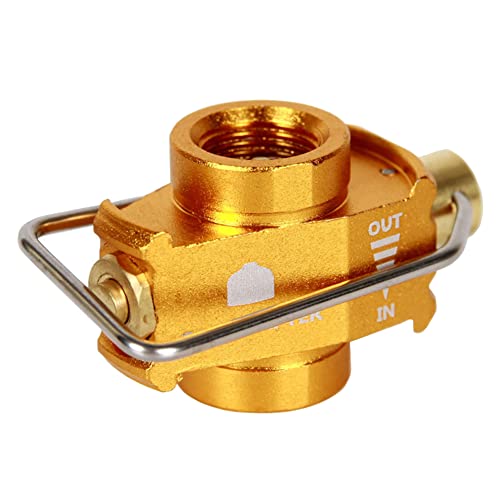 LOLPALONE Camping Gas Saver Plus Gas Converter Shifter Refill Flat Tank Conversion Adapter Camping Gas Adapterventil, Gold LOLPALONE Camping Gas Saver Plus Gas Converter Shifter Refill Flat Tank Conversion Adapter Camping Gas Adapterventil, Gold von LOLPALONE