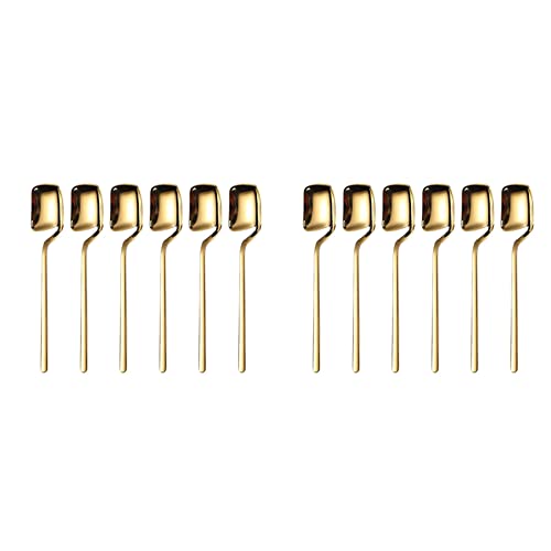 LOLPALONE Kaffee,12 Stück Espresso,5,6 Edelstahl Kleine Tee Tiny (Gold) von LOLPALONE