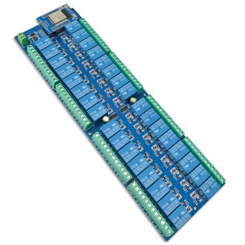 LOLPALONE Relaismodul 32 Kanäle DC Netzteil DC Relaismodul Bluetooth WiFi ESP32-WREAM ESP32 für Smart Home von LOLPALONE